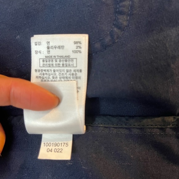 Brooks Brothers Women’s Navy Utility Jacket Size M | Button Front Belted Waist - Picture 10 of 14